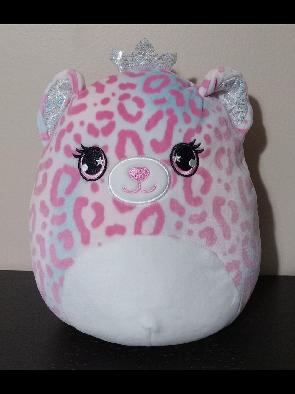 💚2/$15💚 Squishmallows Plush Leopard Print Pink & White Stuffed Animal